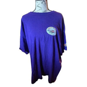 GILDAN ULTRA COTTON SIZE 2X PURPLE TEE WITH THUNDER ON THE MOUNTAIN
